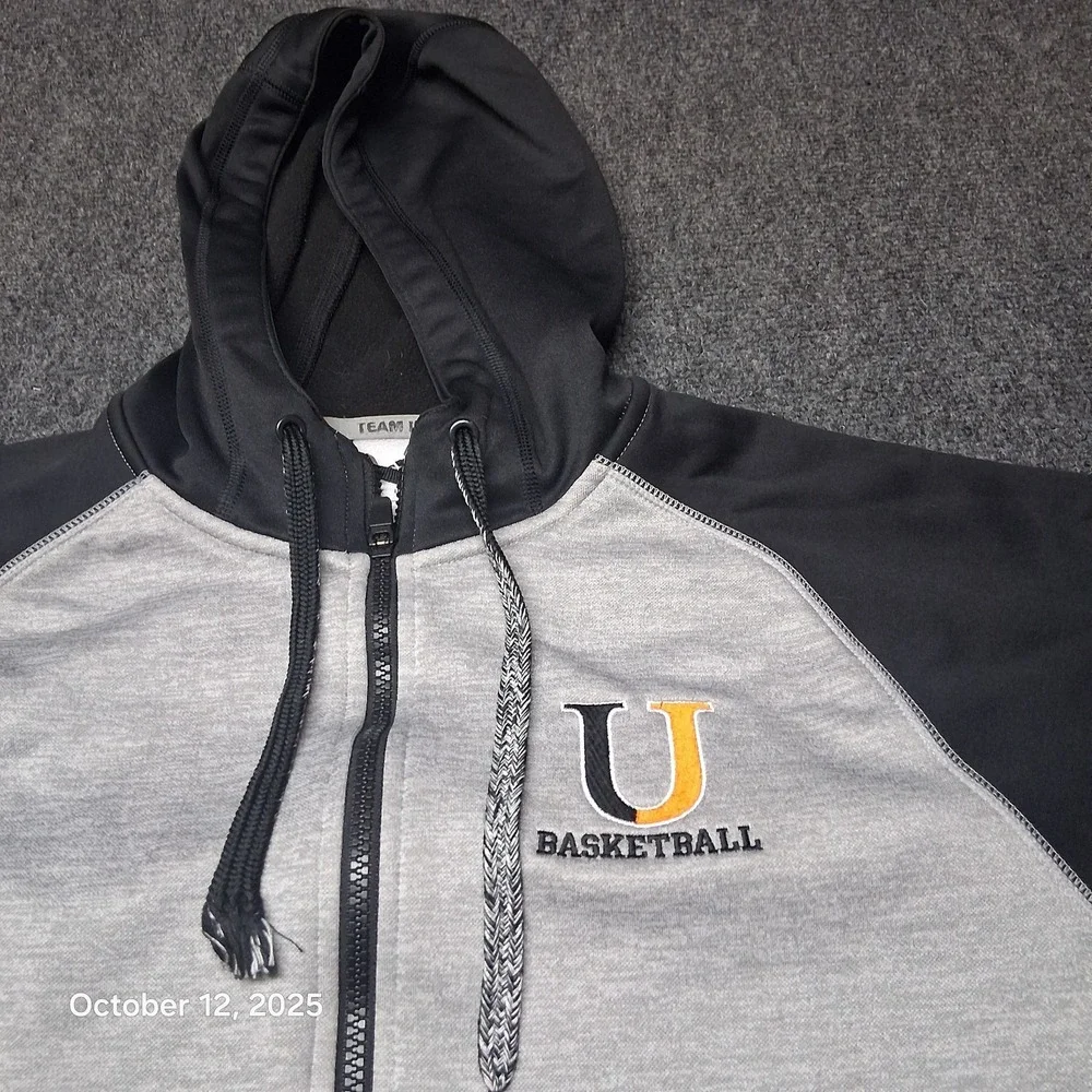 Adidas University of Jamestown Jimmies Hoodie Full Zip Jacket 2 Tone‎ Basketball